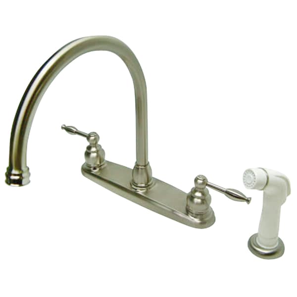 Knight Centerset Kitchen Faucet, Brushed Nickel